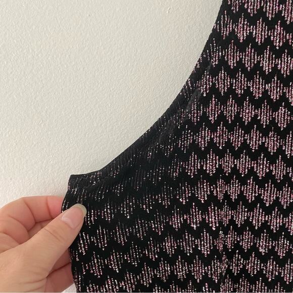 Dress Barn Collection Metallic Glitter Two-Piece Tank and Jacket Set 18/20 - Picture 7 of 9